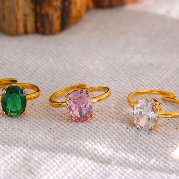 Chic Gold Adjustable Ring - Picture 3 of 8